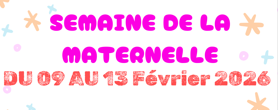Semaine de la maternelle