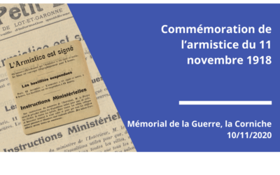 Commémoration de l’armistice du 11 novembre 1918